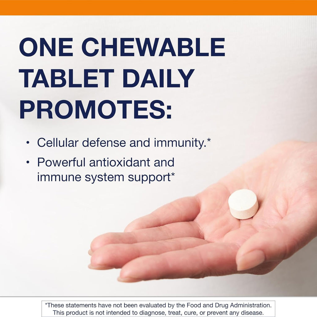 Metagenics Ultra Potent-C Masticable - 250 mg Vitamina C Tamponada con Bioflavonoides, L-Lisina y L-Cisteína - 90 Comprimidos
