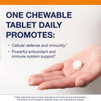 Metagenics Ultra Potent-C Masticable - 250 mg Vitamina C Tamponada con Bioflavonoides, L-Lisina y L-Cisteína - 90 Comprimidos
