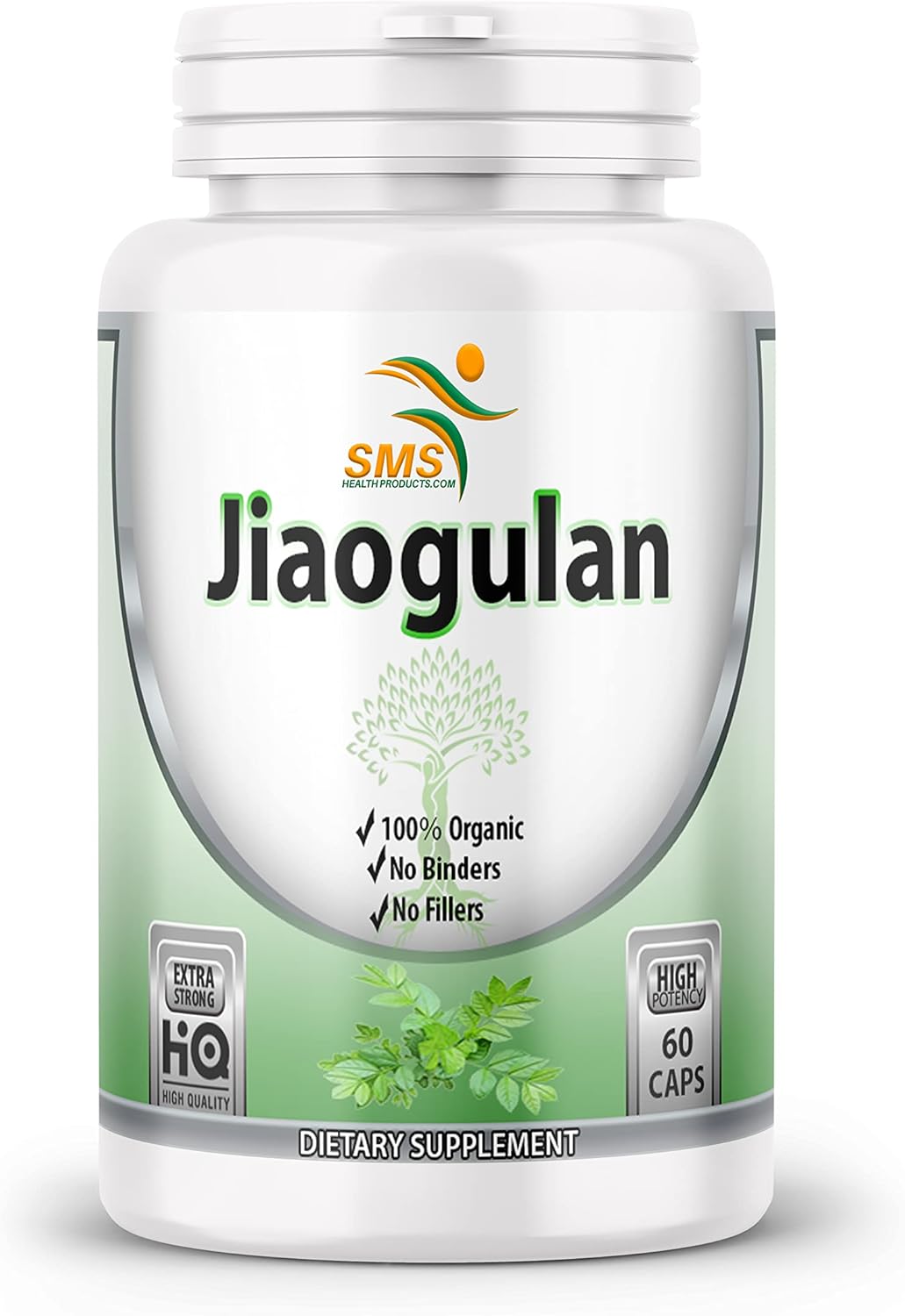 Jiaogulan 10:1 Extracto en Cápsulas - 500mg por Cápsula, 60 Cápsulas Veganas