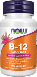 NOW Foods B-12 2.000 mcg - 100 Pastillas