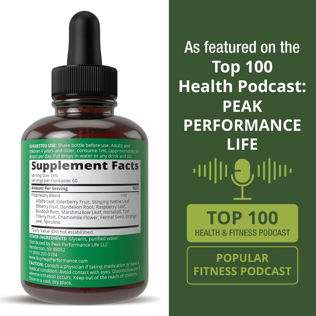 Peak Performance Kids - Multivitamínico Líquido Herbal para Niños - 60 ml