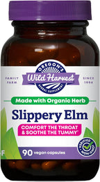 Oregon's Wild Harvest Suplemento Herbal de Olmo Americano Ecológico Cápsulas Veganas - 180 Unidades
