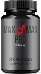 MaxMan Pro Dietary Supplement Capsules - 60 Cápsulas para 1 Mes