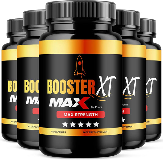 (5 Pack) Booster XT Cápsulas - Fórmula Oficial - BoosterXT Max Pro Advanced Formula - 300 Cápsulas
