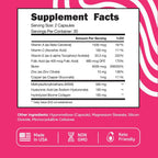 Vital Vitamins Biotin Complex con Ácido Hialurónico y Colágeno - 60 Cápsulas