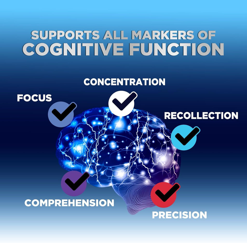Nature's Nutrition Gominolas para Memoria y Concentración - Suplemento Cerebral 3X con Vitamina B6, B12 y Fosfatidilserina - 60 Gominolas