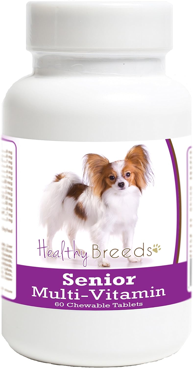 Healthy Breeds Papillon Senior Dog Multivitamin Tablets 60 Count