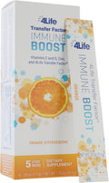 4Life Transfer Factor Immune Boost Mezcla para Bebida Sabor Naranja, 5 Sobres