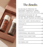Lumity Morning & Night Female Supplement - Complemento alimenticio para mujer con vitaminas, minerales, aminoácidos y omega 3 (4 semanas)