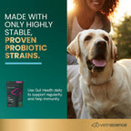 VetriScience Gut Health Masticables Probióticos para Perros, Sabor a Pato, 120 unidades