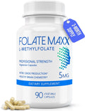 FolateMaxx L-Metilfolato 5mg, 90 Cápsulas – Complemento de Metilfolato Activo