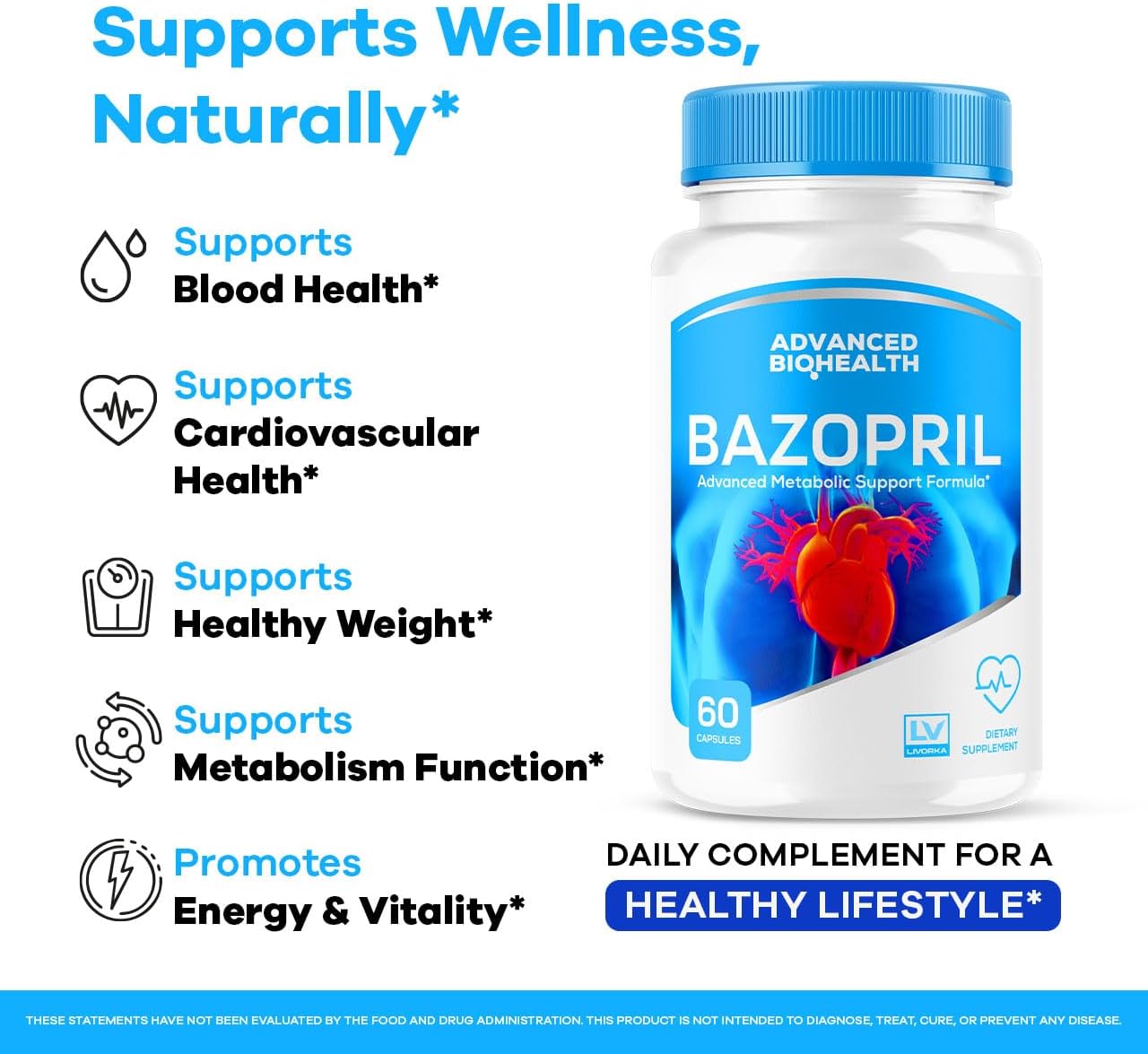 Bazopril Cápsulas - Pack de 2 (120 Cápsulas) - Fórmula Avanzada para el Equilibrio Sanguíneo