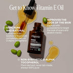 Cliganic Aceite de Vitamina E Puro para Piel, Cicatrices, Cabello y Rostro - 60,000 UI