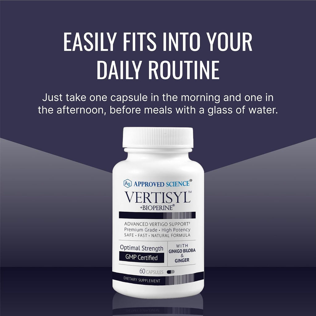 Approved Science VertiSyl - Ginkgo Biloba, Jengibre, Vitamina D3, BioPerine - 60 Cápsulas