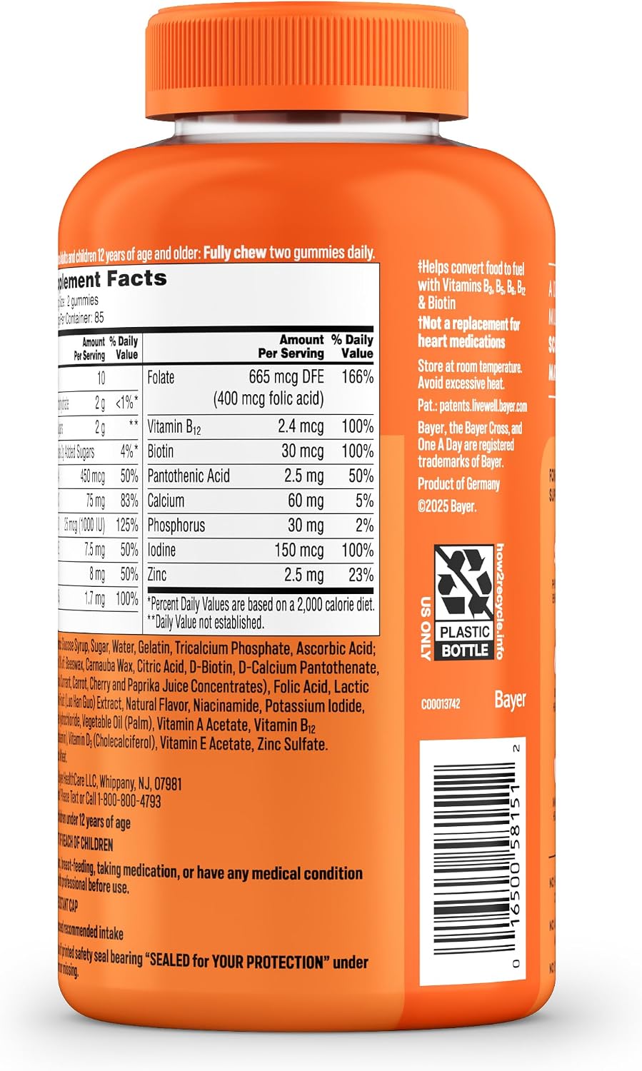One A Day Multivitamínico en Gominolas para Mujeres, 170 unidades