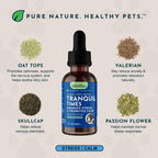 Tranquility Blend – Gotas calmantes orgánicas para perros y gatos, 30 ml