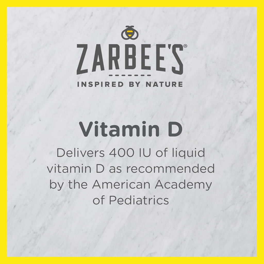 Zarbee's Gotas de Vitamina D para Bebés, 400 UI (10 mcg), 14 ml