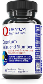 Quantum Relax and Slumber - Sleep Supplement with Magnesium Malate and L-Theanine, 90 capsules