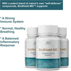 SUN COAST SCIENCES BioShield MD – Apoyo Inmunitario Premium con Vitamina C, D y Zinc (60 Cápsulas)