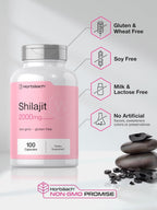 Horbaach Shilajit para Mujeres | 100 Cápsulas | con Ácido Fúlvico