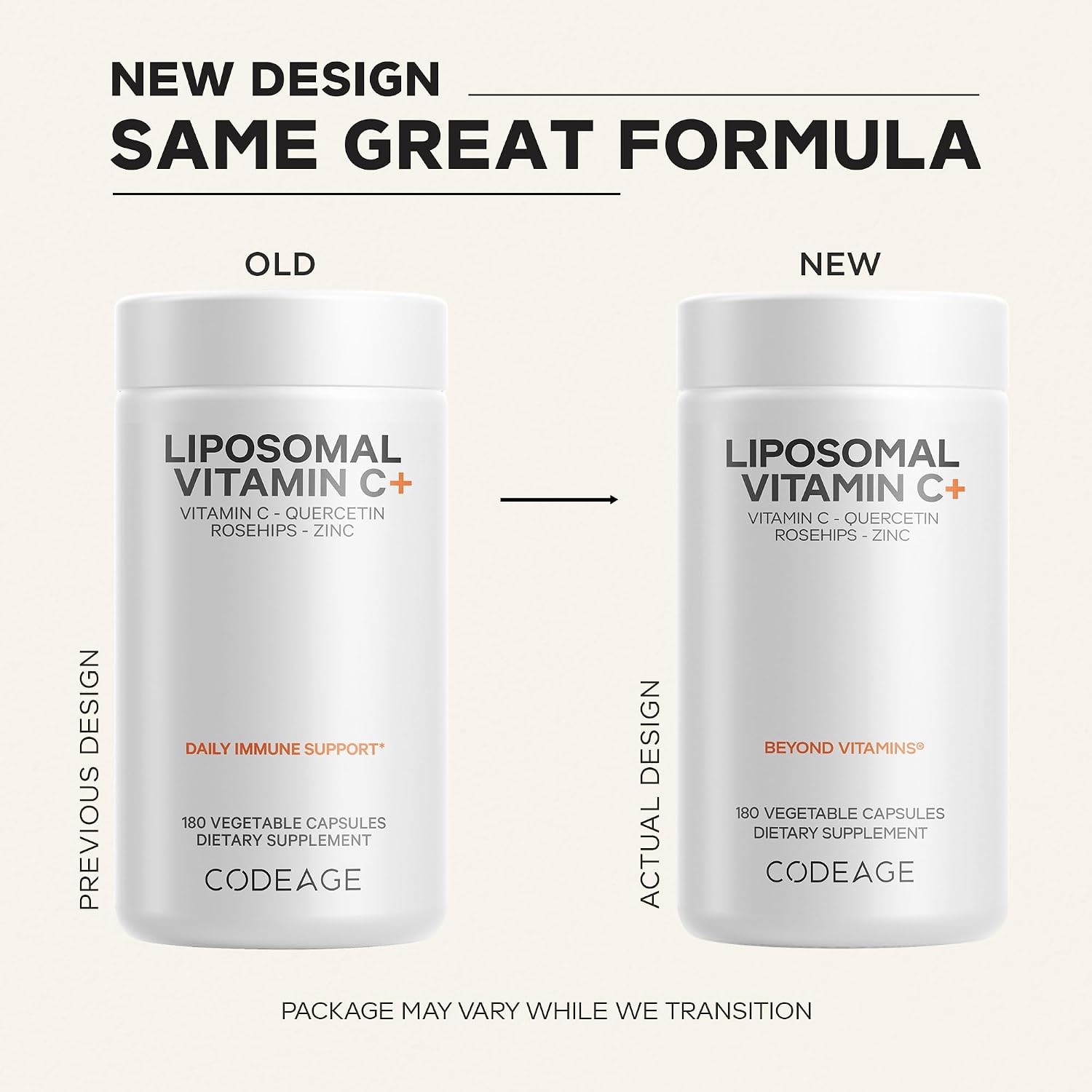 Codeage Liposomal Vitamin C 1500mg con Zinc, Saúco y Bioflavonoides