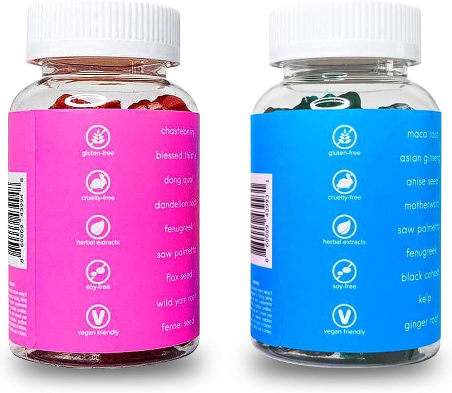 Curvy Body Bears CBB Women’s Multivitamin Gummies Top & Peach Support Combo Pack | 120 Gominolas (2 Frascos)
