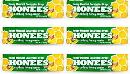 Honees Pastillas para la Tos con Miel, Mentol y Eucalipto - 54 Caramelos – Image 1