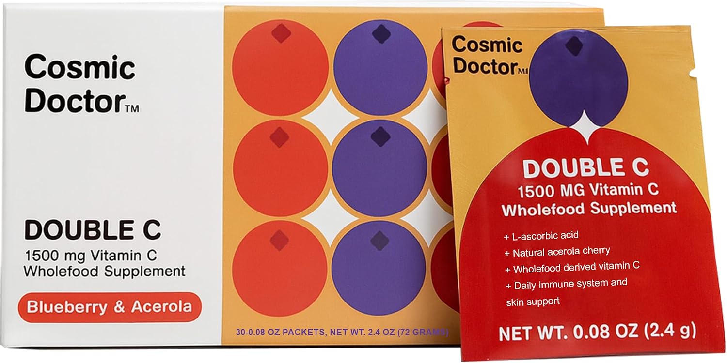 Cosmic Doctor Double C 1500 mg Vitamina C con Arándano y Acerola – 30 Sobres