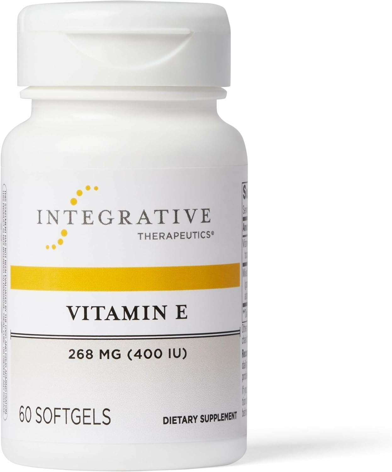 Vitamina E - Suplemento Antioxidante con Tocoferoles Mixtos - 60 Cápsulas Blandas