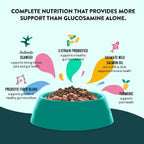 Suplemento para cadera y articulaciones para perros con probióticos, prebióticos y Omega 3 de salmón salvaje - 120 comprimidos