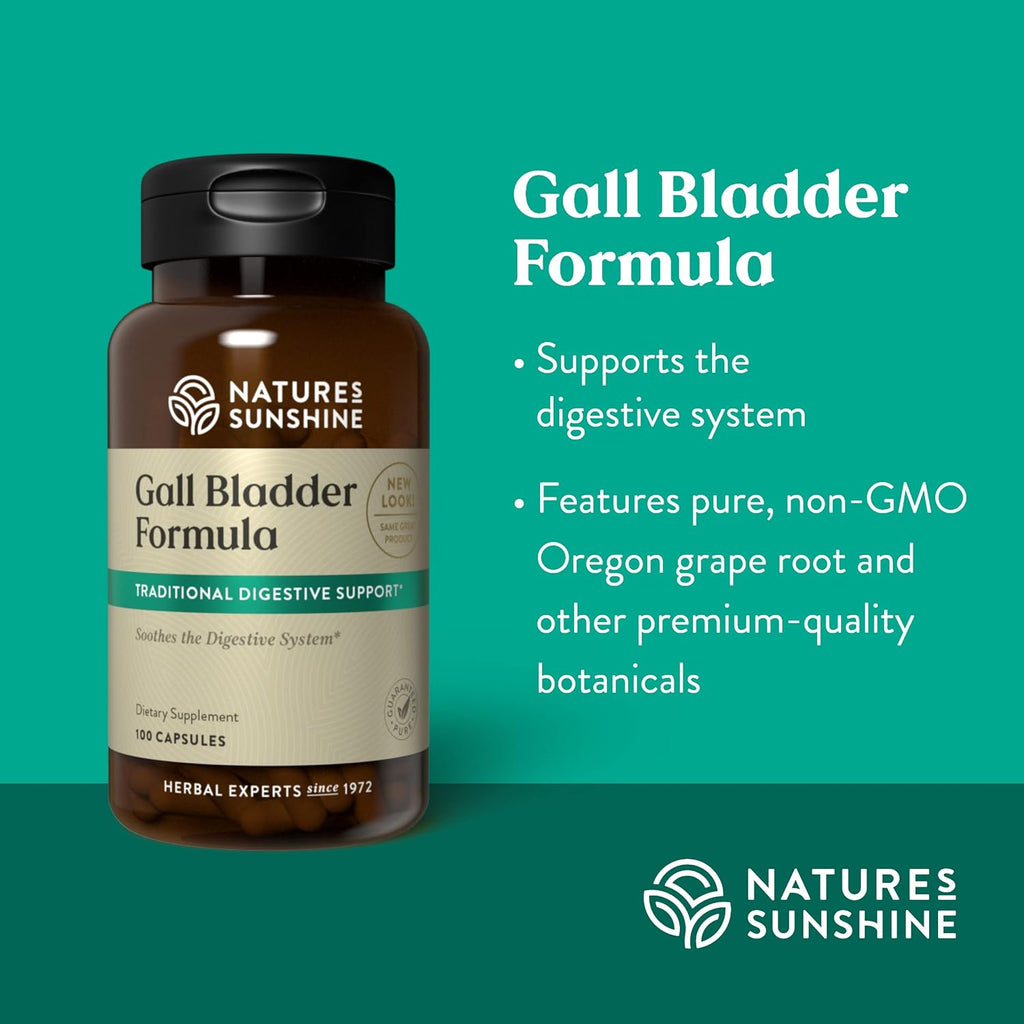 Nature's Sunshine Gallbladder Formula, 100 Capsules