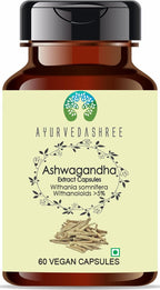 AYURVEDASHREE Safed Musli Extracto 500mg - 60 Cápsulas Vegetarianas | Chlorophytum Borivillianum | 100% Natural | Vegano | Sin Gluten
