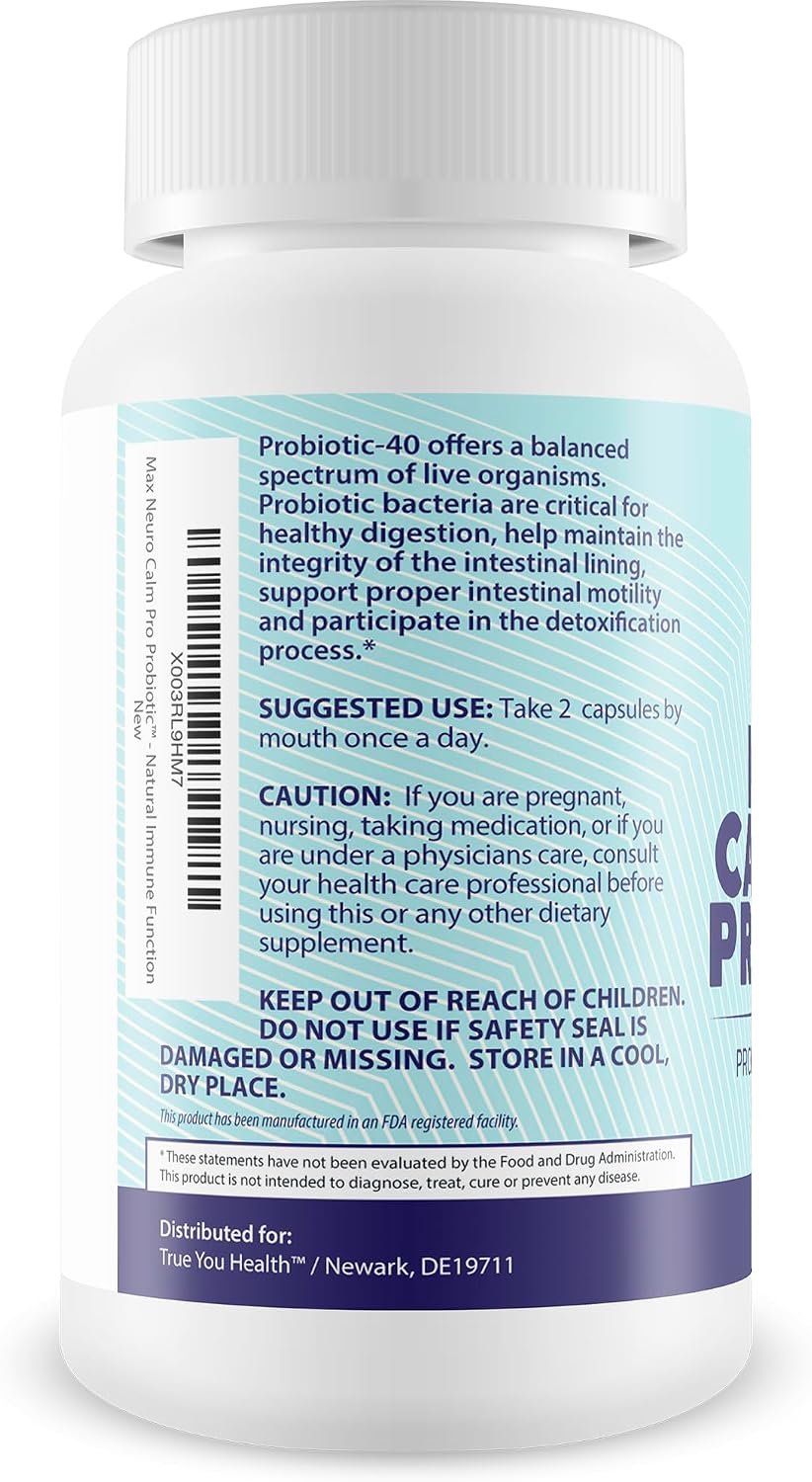 Max Neuro Calm Pro Probiotic - 40 mil millones UFC Apoyo Nervioso