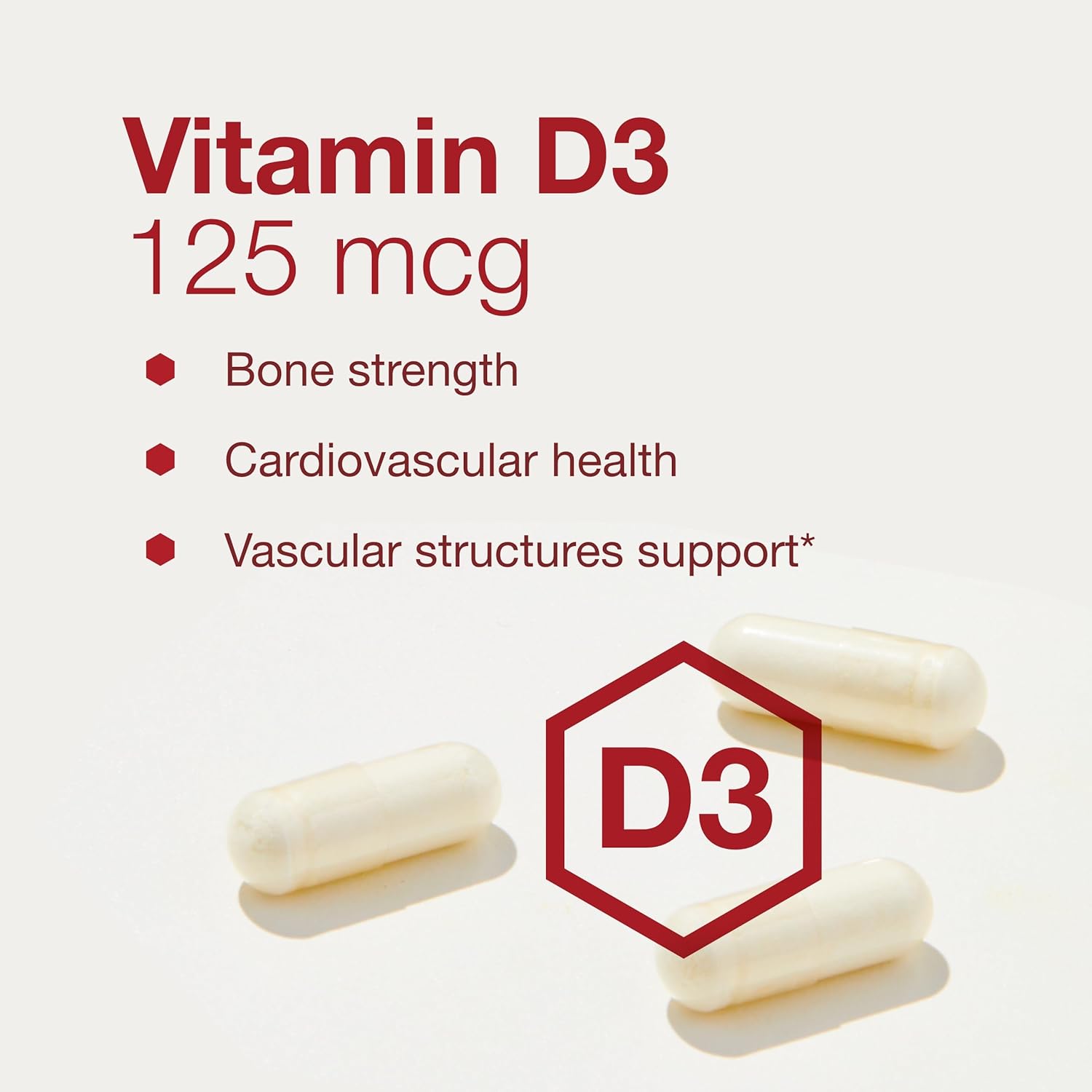 PROTOCOL FOR LIFE BALANCE Vitamina D3 5000 UI con K2 MK-7 180 mcg - 60 Cápsulas Veganas