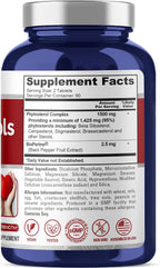 NusaPure Esteroles Vegetales 1500 mg - 180 Comprimidos (No Transgénico, Vegano) con Bioperina