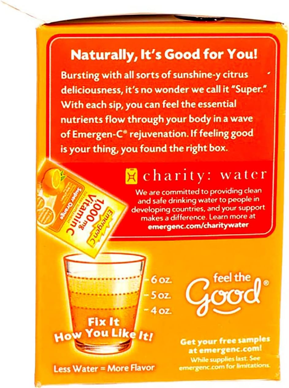 Emergen-C Super Orange - 30 Sobres (Pack de 22)