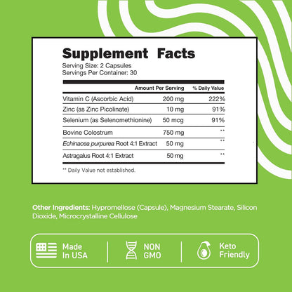 Suplemento de Calostro con Vitamina C, Zinc y Selenio - Vital Vitamins – Image 7