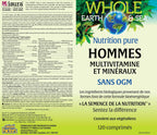 Natural Factors Whole Earth & Sea Multivitamínico y Mineral para Hombres - 120 Comprimidos (60 Dosis)