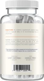 Clear Formulas Bioactive SAM-e 500mg - Suplemento de SAM-e con Forma Activa S,S - Apoyo Hepático y de Estado de Ánimo - Vegano, Sin OGM - 180 Cápsulas