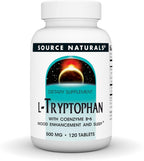 Source Naturals L-Tryptophan with Coenzyme B-6 500 mg - 60 Tablets
