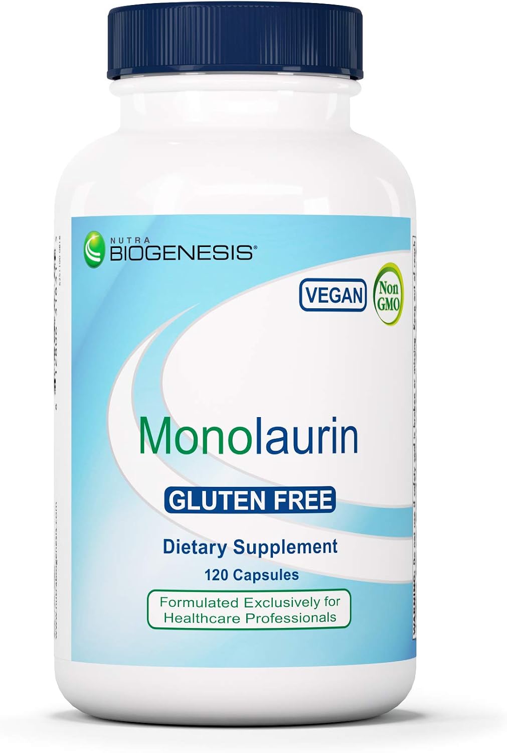 Nutra BioGenesis Monolaurin - Cápsulas de Monolaurina, 1000 mg por Dosis, 120 Cápsulas Veganas