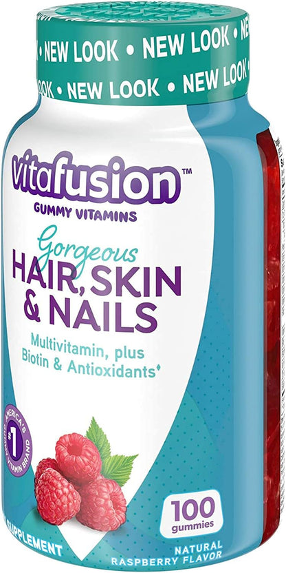 Vitafusion Multivitamínico para Cabello, – Cuidado de la piel: La vitamina C ayuda a la formación normal de – Image 2