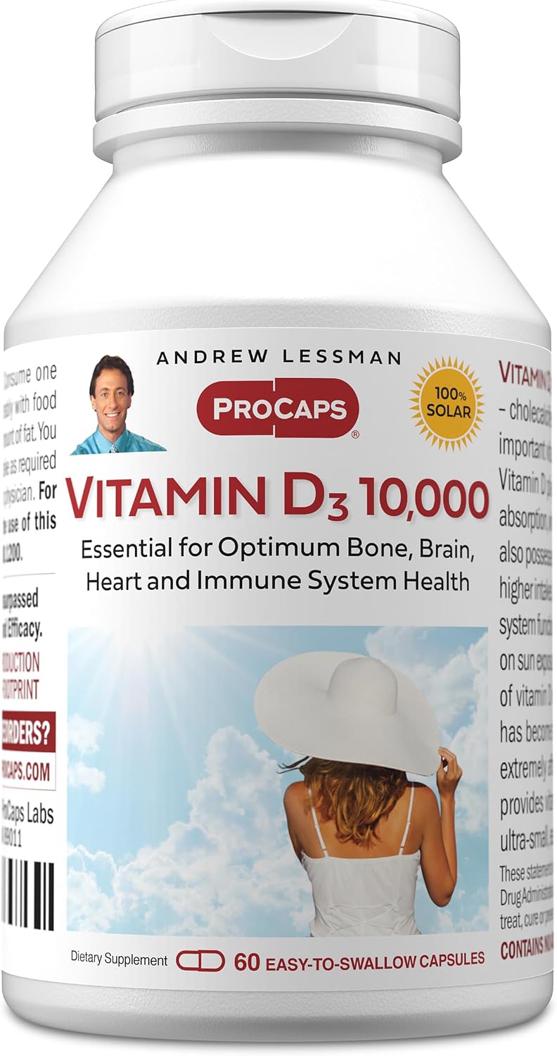 ANDREW LESSMAN Vitamina D3 5000 UI 180 Cápsulas - Alta Potencia