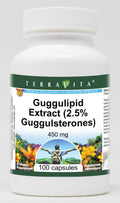 Guggulipid Extract (2.5% Guggulsterones) - 450 mg - 100 Capsules - Terravita