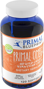 Primal Blueprint Primal Omegas, Omega-3 Fatty Acid Supplement, 120 Capsules