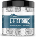 Earthborn Elements L-Histidine 200 Cápsulas, Puro y Sin Diluir, Sin Aditivos