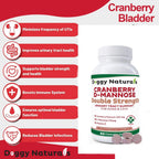 Cranberry D-Mannose para Perros y Gatos - Apoyo Urinario - Tabletas Doble Concentración (60 unidades)