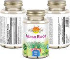 Nature's Life Maca Raíz 500mg | Energía, Vitalidad y Resistencia | No GMO, Vegano | 100 Cápsulas