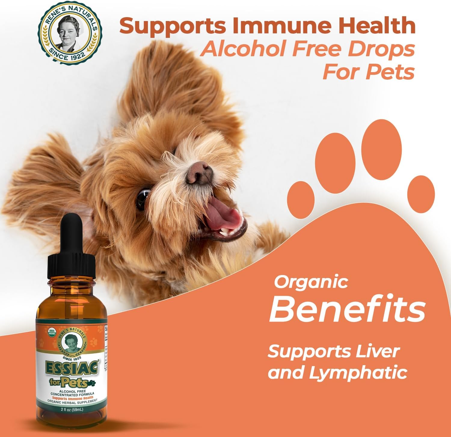 Essiac para Mascotas - Gotas Orgánicas USDA - 59ml