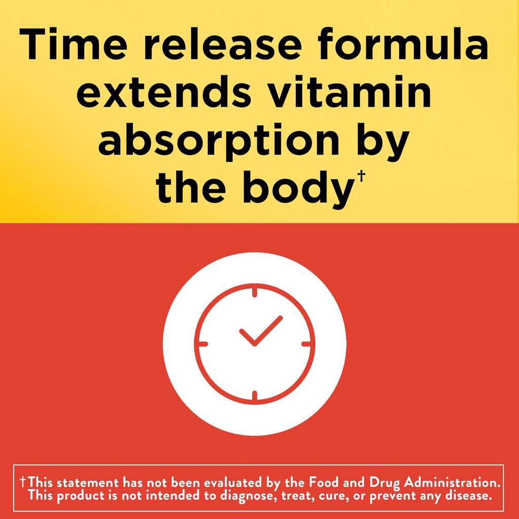 Vitamina C 1000 mg con Escaramujo, Liberación Prolongada - 60 Comprimidos